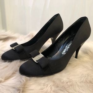 Salvatore Ferragamo Carla Fabric Pumps